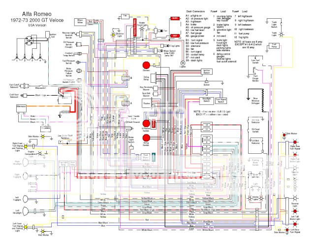 72 GTV - Hazard wiring question + turn sig not working ... wiring diagram alfa romeo gtv 